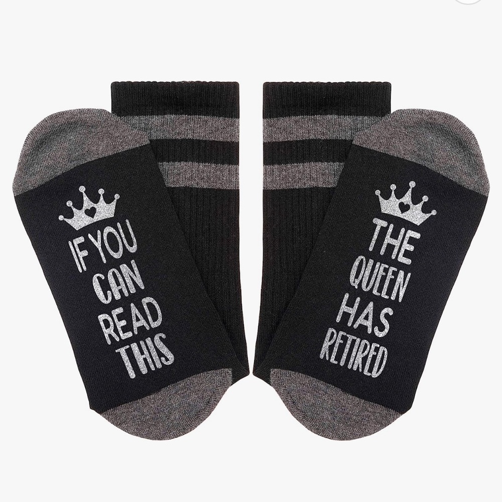The Queen Has Retired Socks! Brand NEW! Never opened